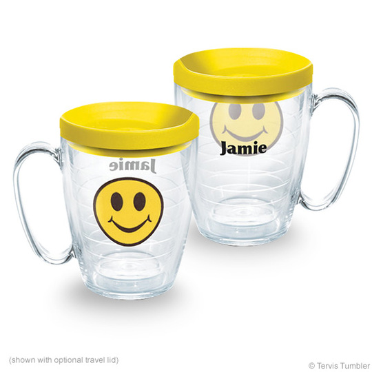 Personalized Smiley Face Tervis Mug